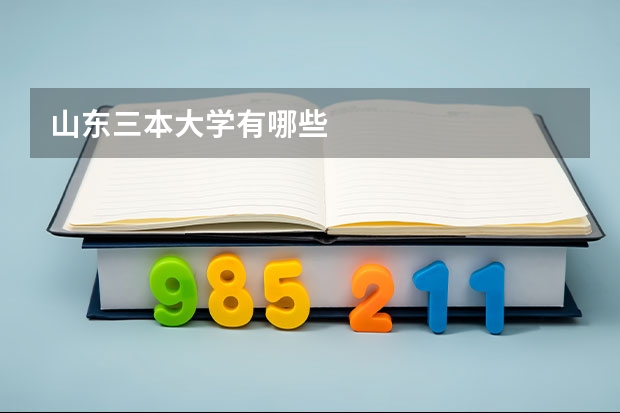 山东三本大学有哪些